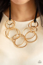 Load image into Gallery viewer, Paparazzi - Spiraling Out of COUTURE - Gold Necklace
