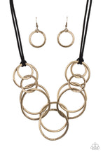 Load image into Gallery viewer, Paparazzi - Spiraling Out of COUTURE - Brass Necklace
