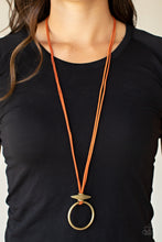 Load image into Gallery viewer, Paparazzi - Noticeably Nomad - Orange Necklace
