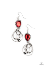 Load image into Gallery viewer, Paparazzi - Galactic Drama - Red Earrings
