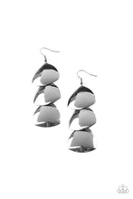 Load image into Gallery viewer, Paparazzi - Modishly Metallic - Black Earrings
