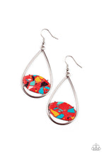 Load image into Gallery viewer, Paparazzi - Tropical Terrazzo - Red Earring
