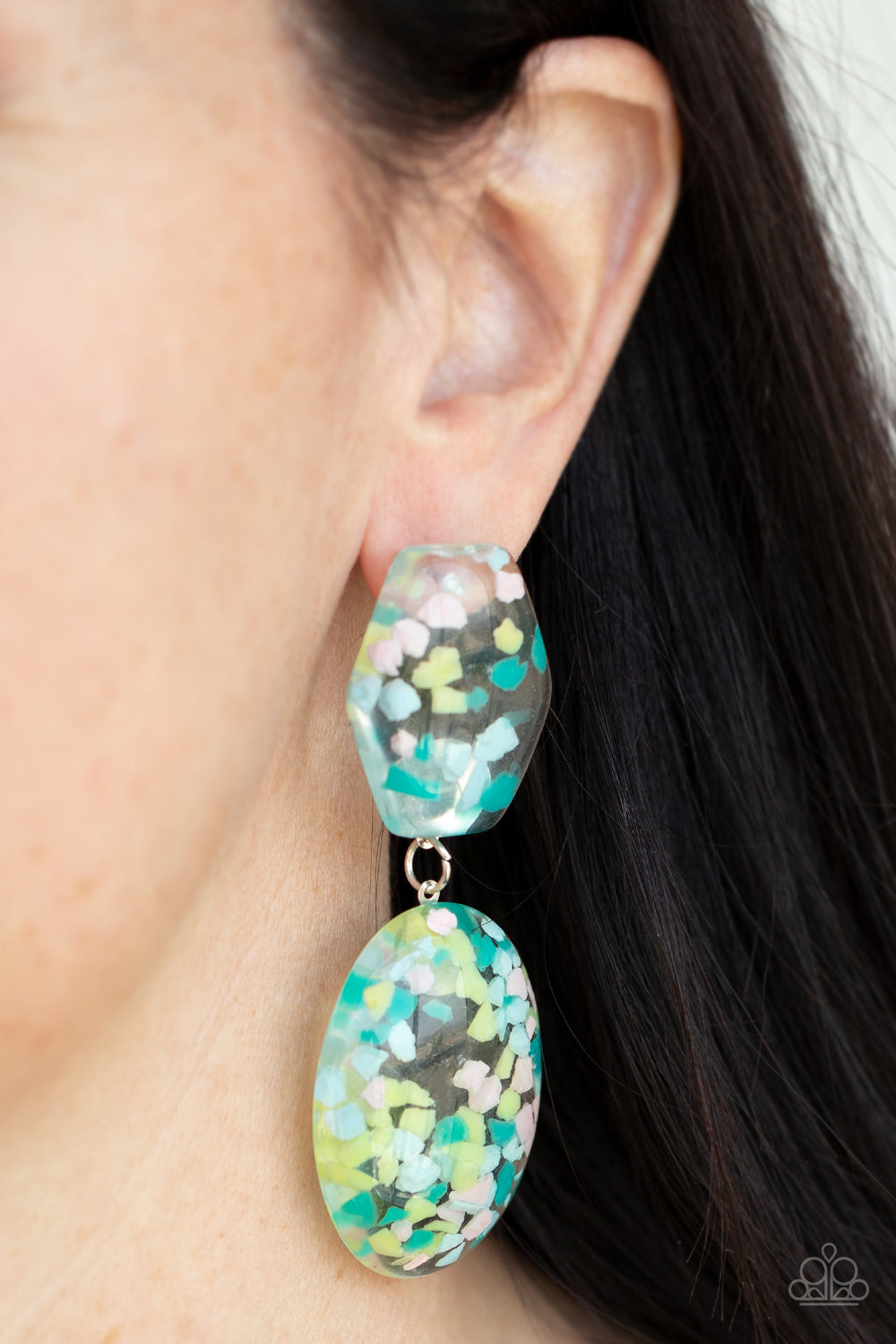 Paparazzi - Flaky Fashion - Multi Earrings