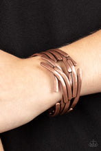 Load image into Gallery viewer, Paparazzi - Stockpiled Style - Copper Bracelet
