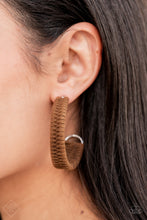 Load image into Gallery viewer, Paparazzi -Rural Guru - Brown Earrings
