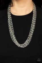 Load image into Gallery viewer, Paparazzi - Dynamite Dynamo - Silver Necklace
