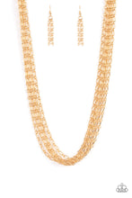 Load image into Gallery viewer, Paparazzi - Dynamite Dynamo - Gold Necklace
