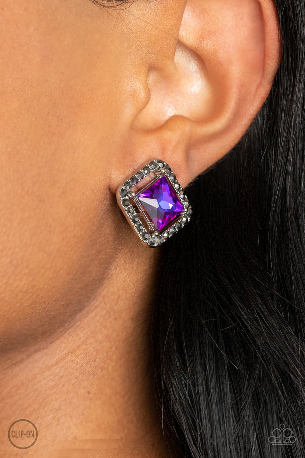 Paparazzi - Cosmic Catwalk - Purple Earring