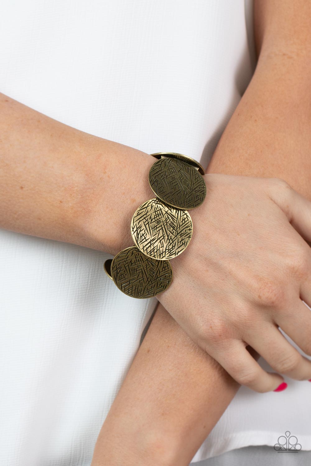 Paparazzi - Extra Etched - Brass Bracelet