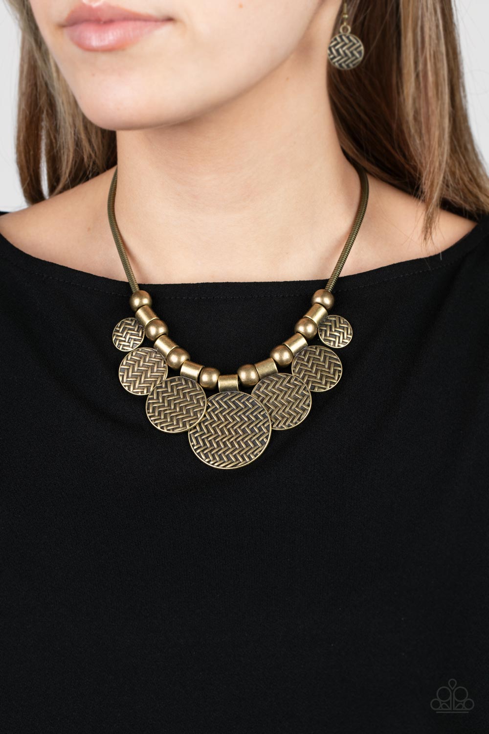 Paparazzi - Indigenously Urban - Brass Necklace