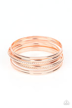 Load image into Gallery viewer, Paparazzi - Stackable Shimmer - Copper Bracelet
