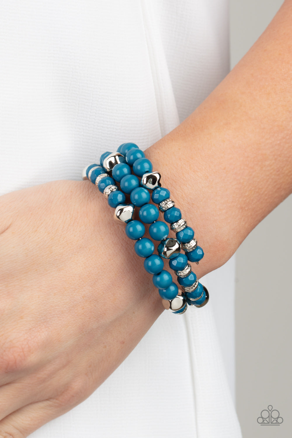 Paparazzi - Vibrant Verve - Blue Bracelet