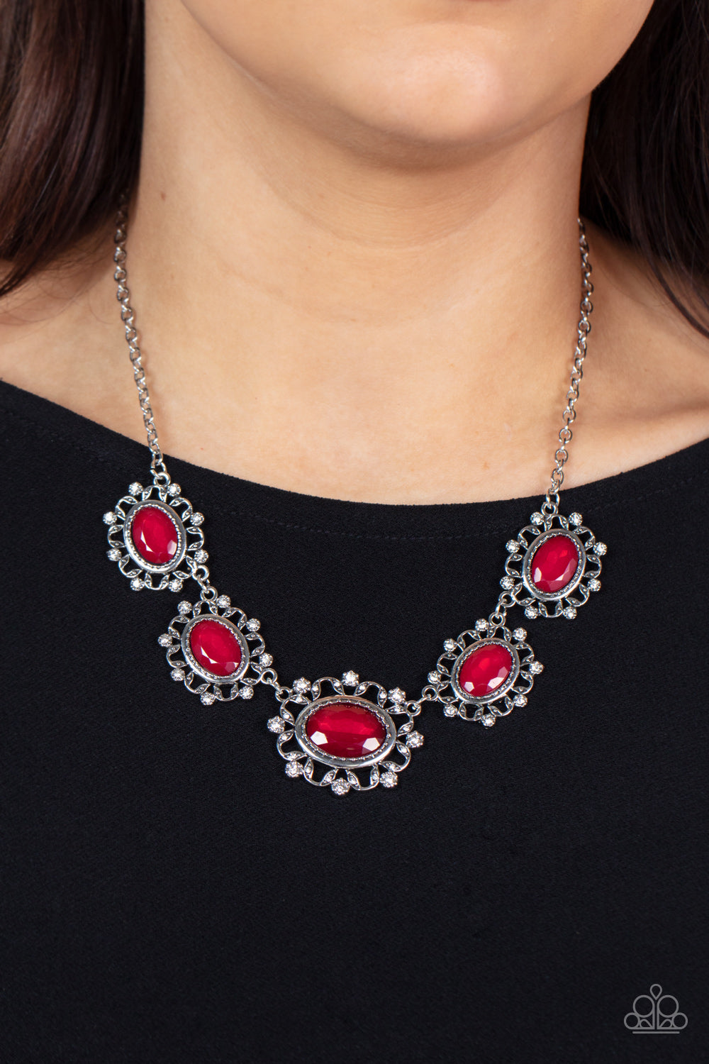 Paparazzi - Meadow Wedding - Red Necklace