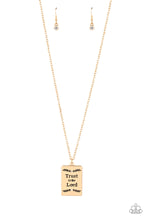 Load image into Gallery viewer, Paparazzi - All About Trust - Gold Necklace
