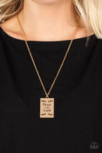 Load image into Gallery viewer, Paparazzi - All About Trust - Gold Necklace
