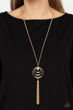 Load image into Gallery viewer, Paparazzi - Spiraling Sparkle - Gold Necklace
