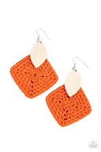 Load image into Gallery viewer, Paparazzi - Sabbatical WEAVE - Orange Earring
