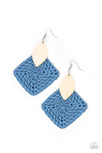 Load image into Gallery viewer, Paparazzi - Sabbatical WEAVE - Blue Earring
