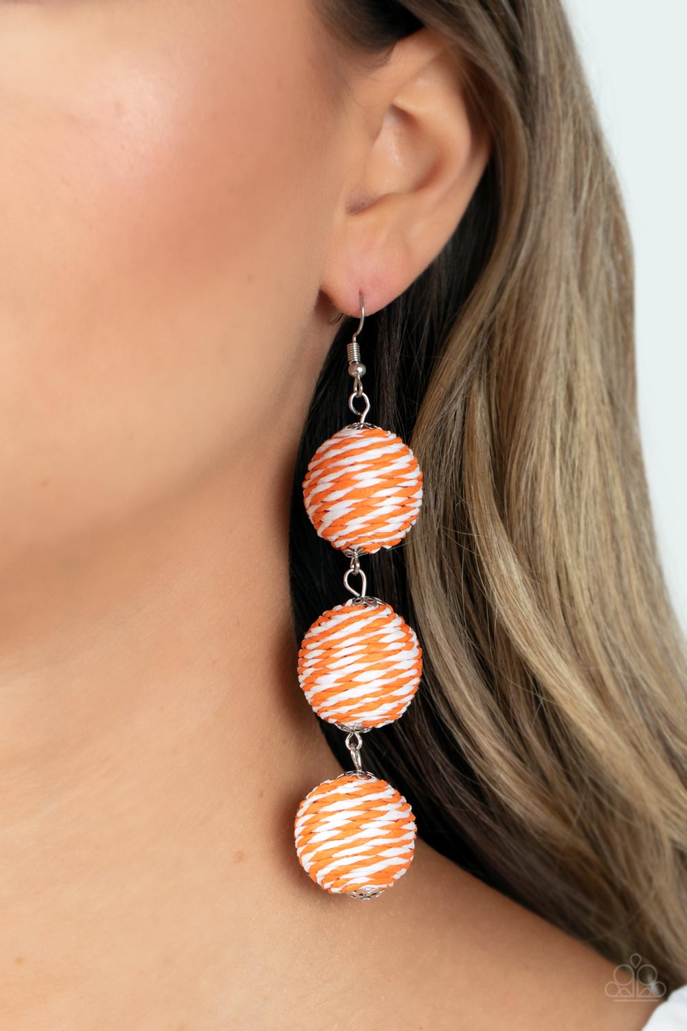 Paparazzi - Laguna Lanterns - Orange Earring