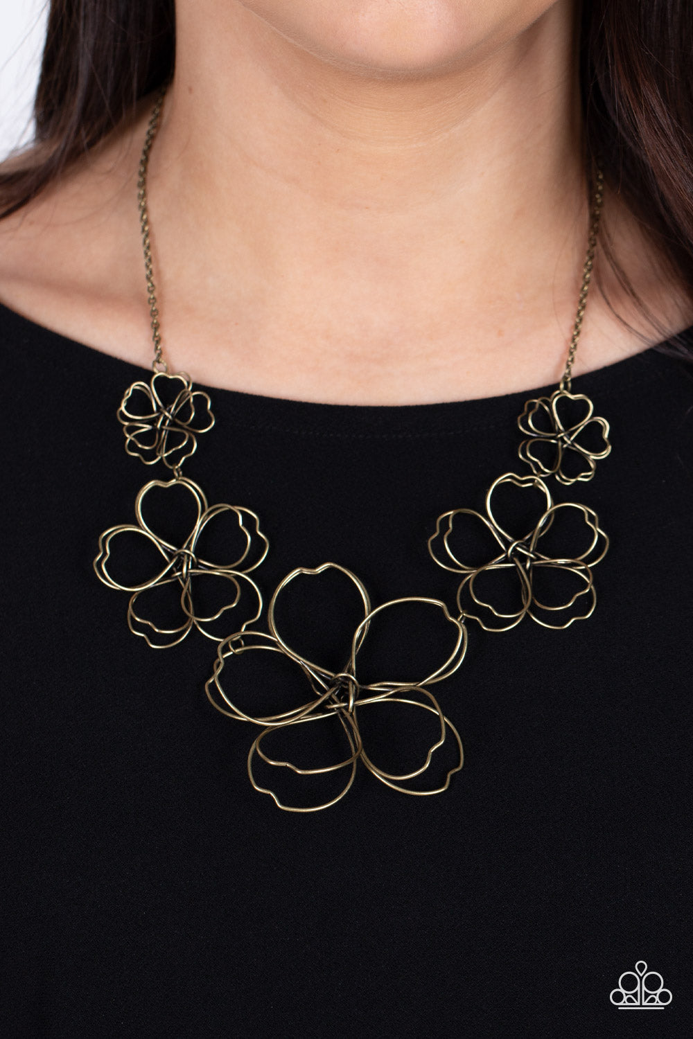 Paparazzi - The Show Must GROW On - Brass Necklace