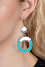 Load image into Gallery viewer, Paparazzi - ENTRADA at Your Own Risk - Blue Earring
