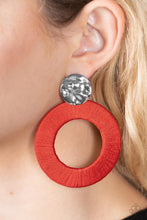 Load image into Gallery viewer, Paparazzi - Strategically Sassy - Red Earring
