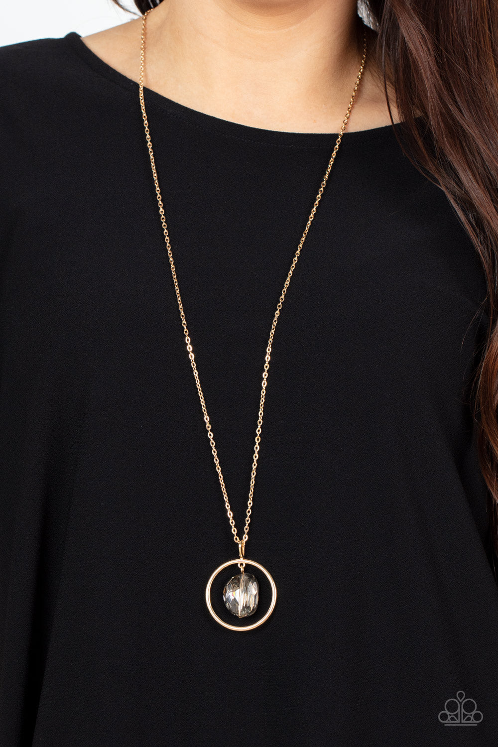 Paparazzi - Hands-Down Dazzling - Gold Necklace