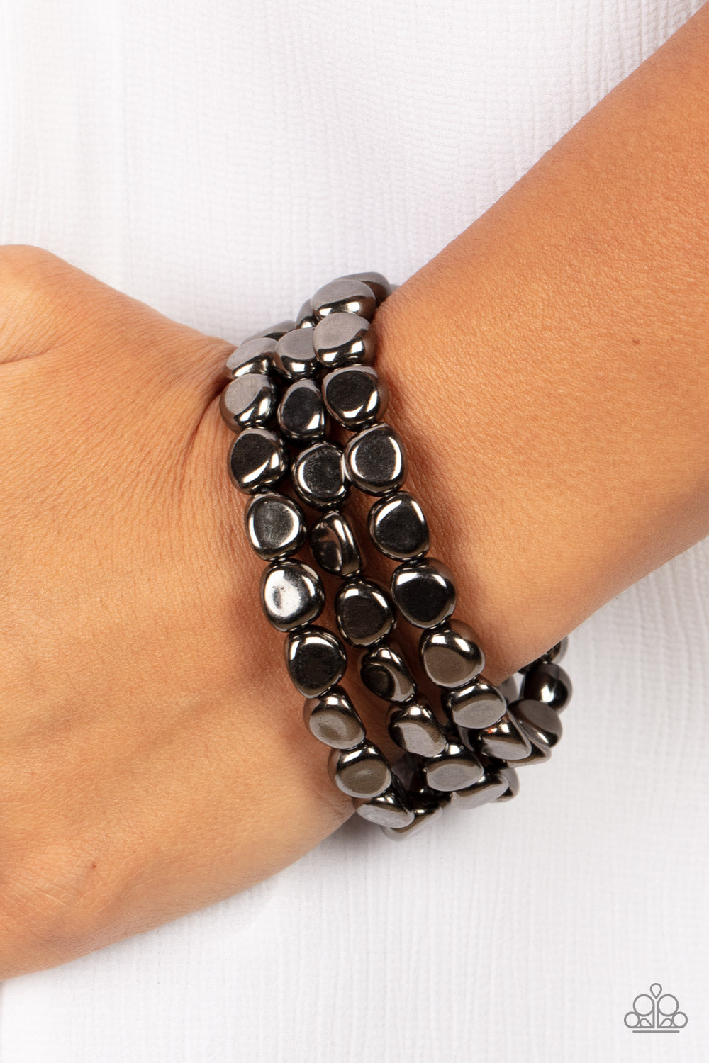 Paparazzi - HAUTE Stone - Black Bracelet