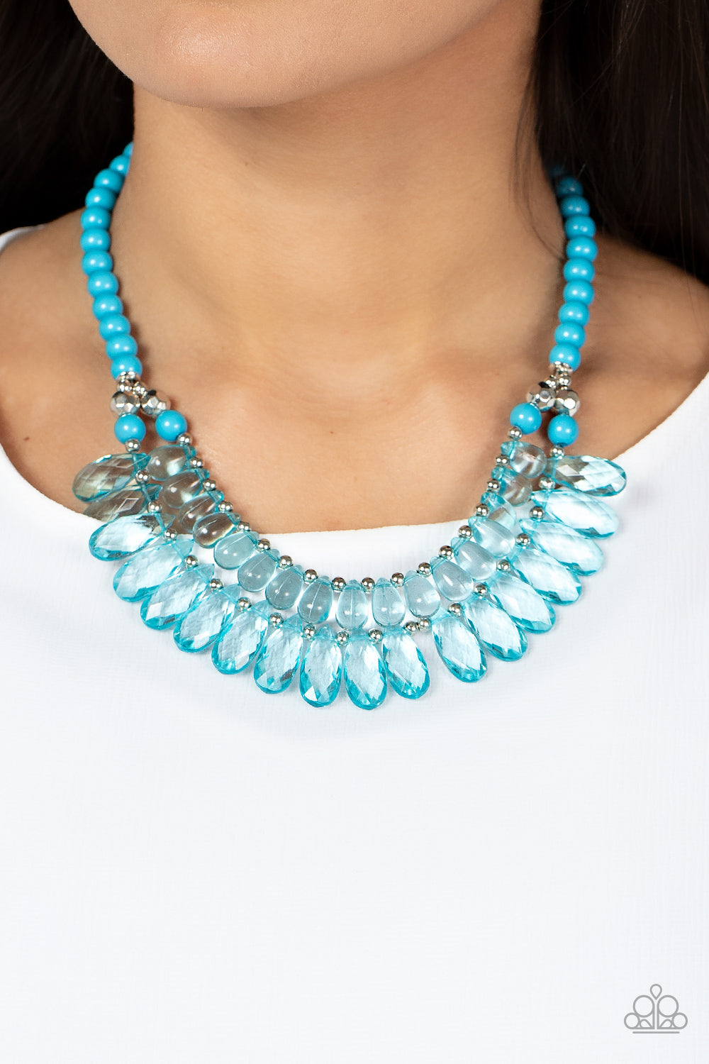 Paparazzi - All Across the GLOBETROTTER - Blue Necklace