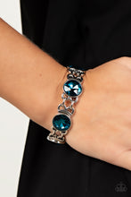 Load image into Gallery viewer, Paparazzi - Devoted to Drama - Blue Bracelet
