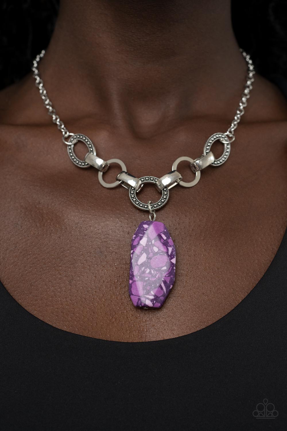 Paparazzi - Mystical Mineral - Purple Necklace