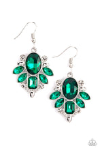 Load image into Gallery viewer, Paparazzi - Glitzy Go-Getter - Green Earrings
