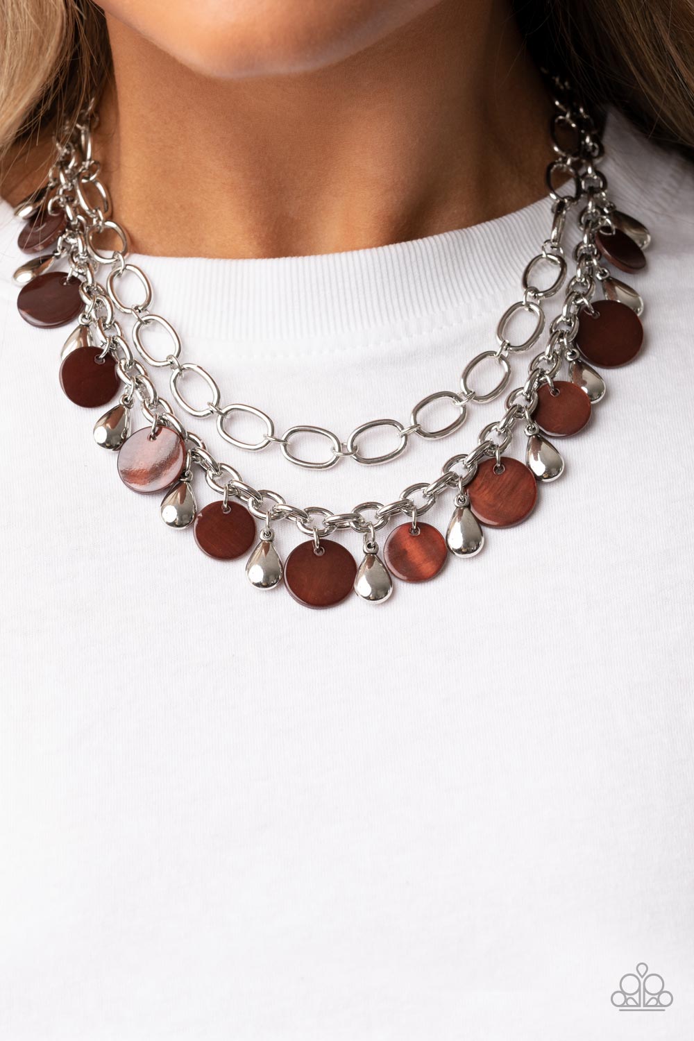 Paparazzi - Beachfront Fabulous - Brown Necklace