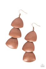 Load image into Gallery viewer, Paparazzi - Modishly Metallic - Copper Earring
