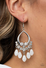 Load image into Gallery viewer, Paparazzi - Famous Fashionista - White Earring
