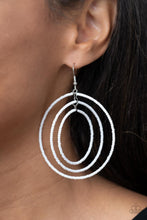 Load image into Gallery viewer, Paparazzi - Colorfully Circulating - White Earring
