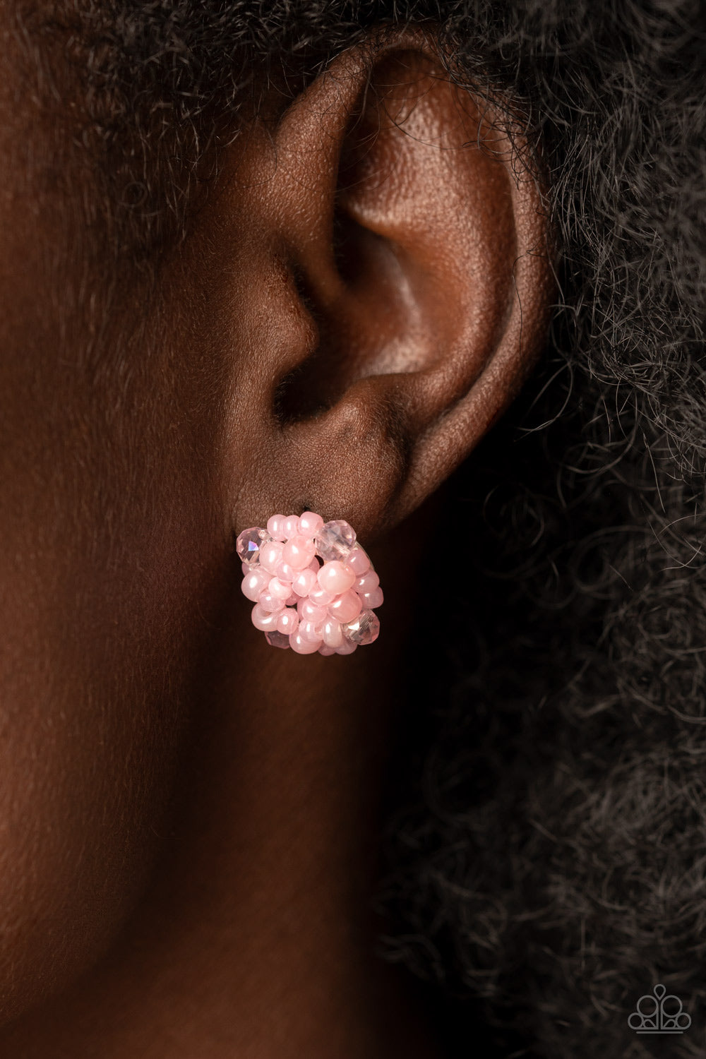 Paparazzi - Bunches of Bubbly - Pink Earring