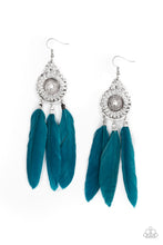 Load image into Gallery viewer, Paparazzi - Pretty in PLUMES - Blue Earring
