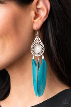 Load image into Gallery viewer, Paparazzi - Pretty in PLUMES - Blue Earring
