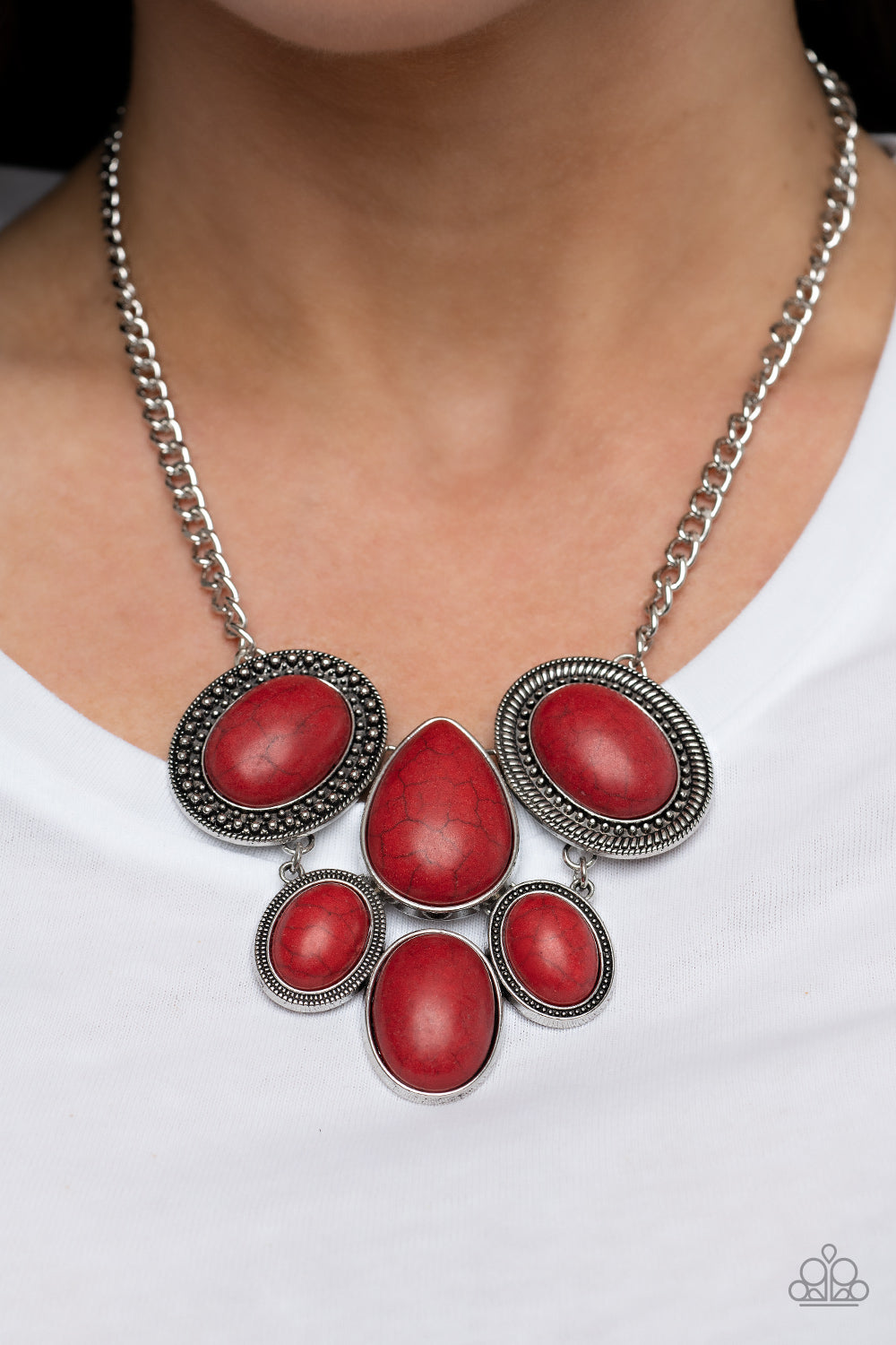 Paparazzi All-Natural Nostalgia - Red Necklace