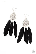 Load image into Gallery viewer, Paparazzi - Pretty in PLUMES - Black Earring
