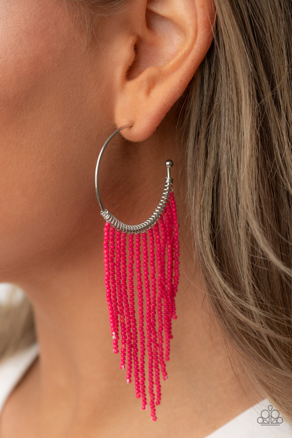 Paparazzi - Saguaro Breeze - Pink Earring