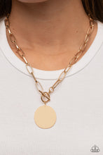 Load image into Gallery viewer, Paparazzi - Tag Out - Gold Necklace
