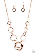 Load image into Gallery viewer, Paparazzi - Linked Up Luminosity - Copper Necklace
