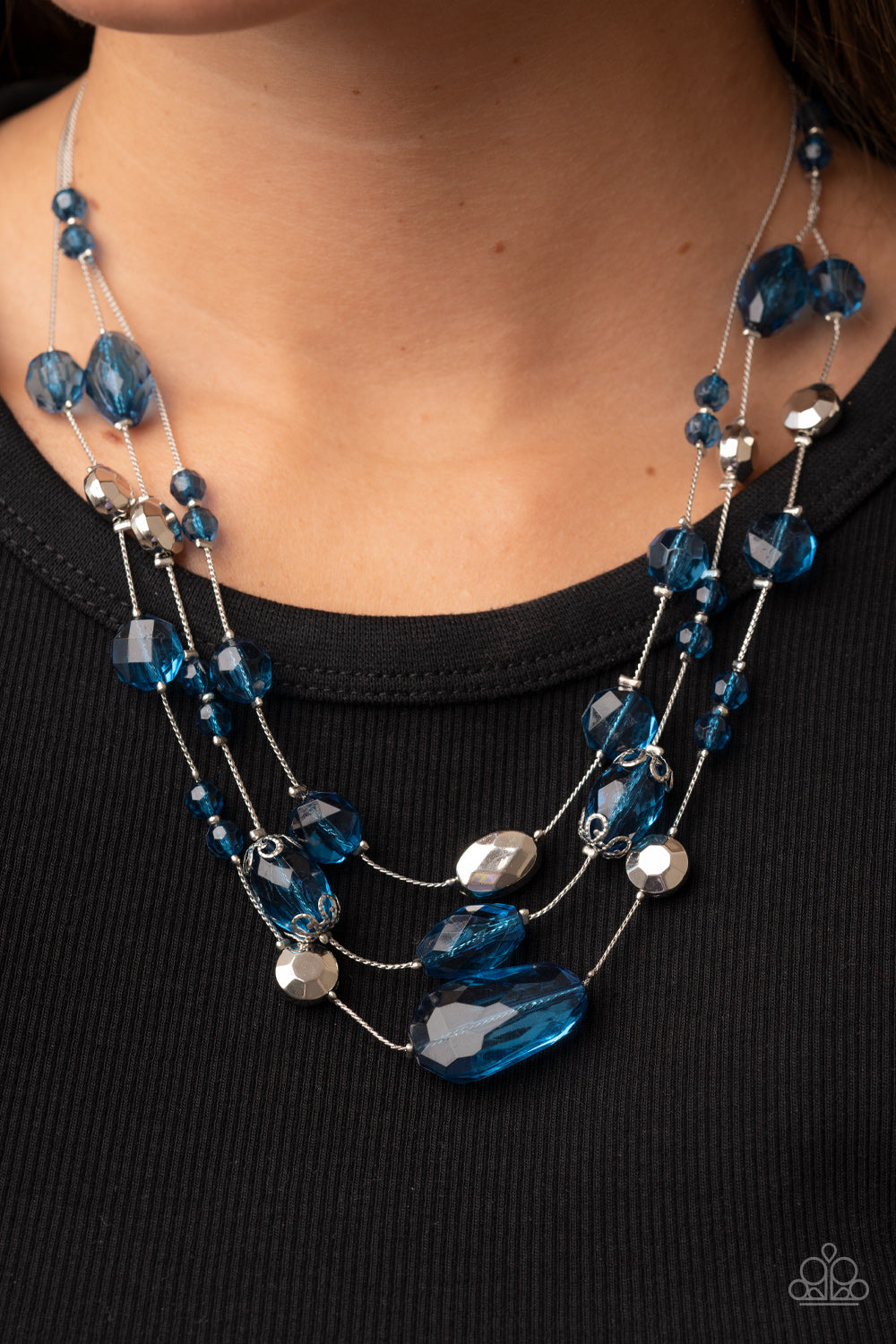 Paparazzi - Prismatic Pose - Blue Necklace