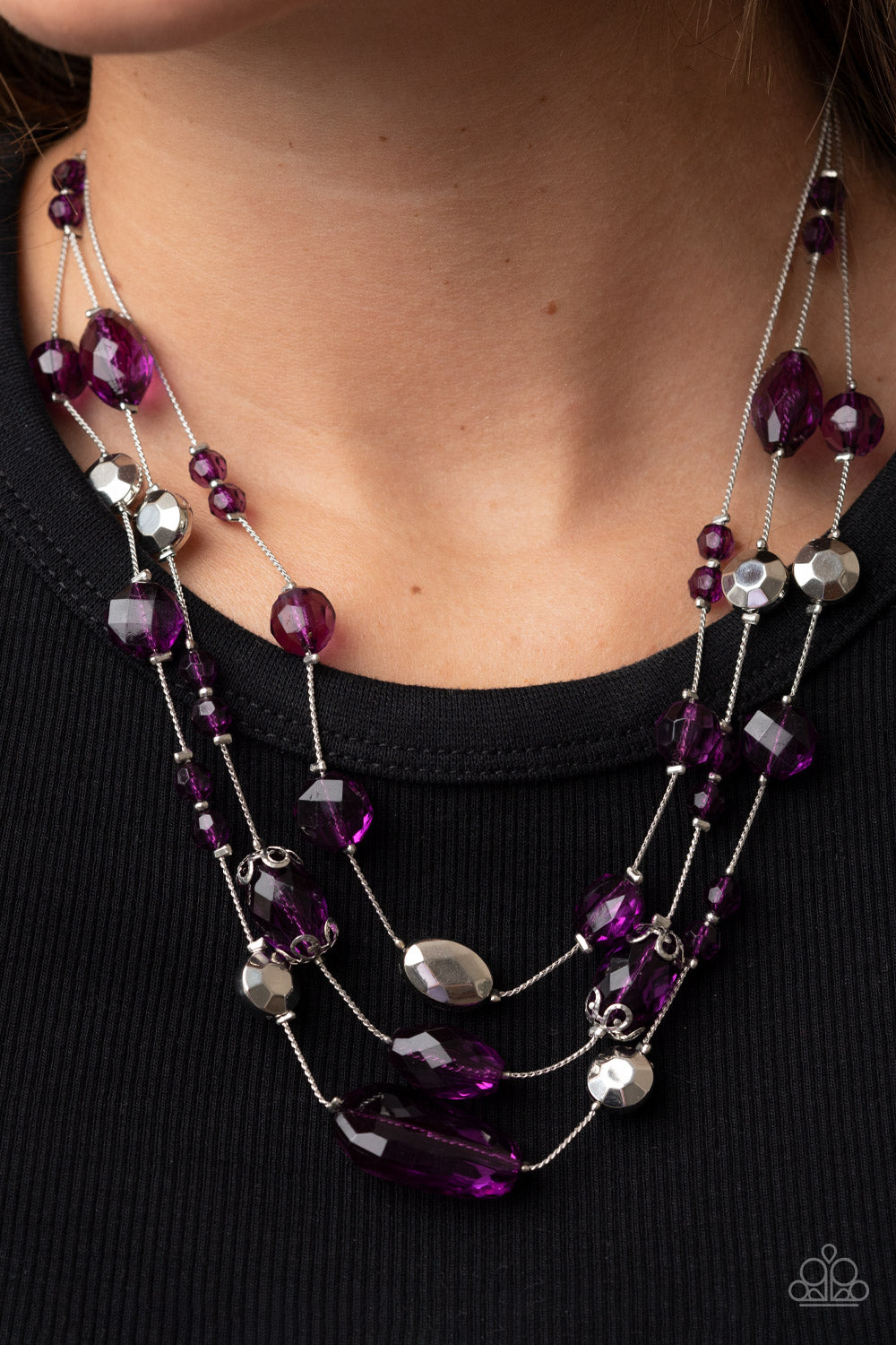 Paparazzi - Prismatic Pose - Purple Necklace