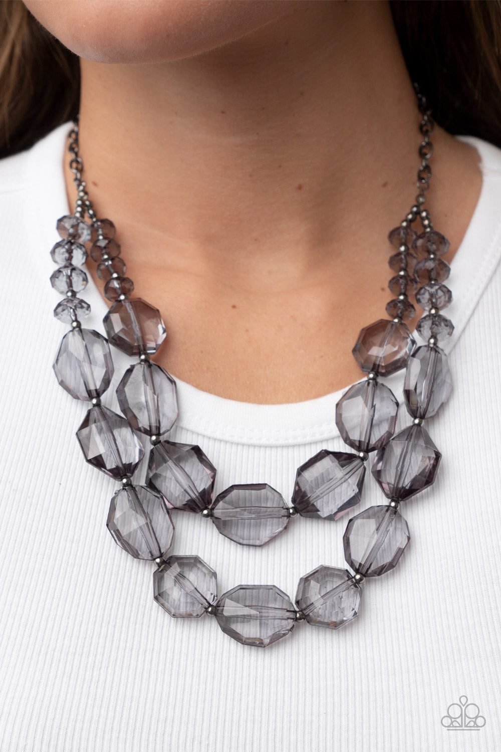 Paparazzi - Icy Illumination - Black Necklace