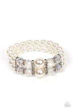 Load image into Gallery viewer, Paparazzi - Timelessly Tea Party - White Bracelet
