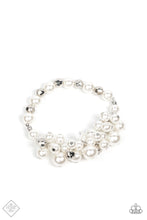 Load image into Gallery viewer, Paparazzi - Elegantly Exaggerated - White Bracelet
