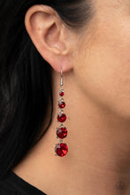 Load image into Gallery viewer, Paparazzi - Red Carpet Charmer - Red Earrings
